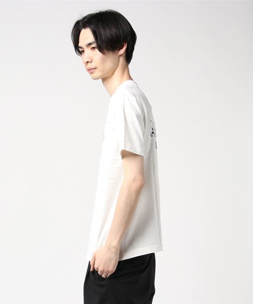 GLOSTER(グロスター)の「【LOOP WHEEL】吊り編みプリントTシャツ(Tシャツ/カットソー・メンズ・ホワイト/ネイビー/グレー・S/M/L/XL)」の7枚目の写真