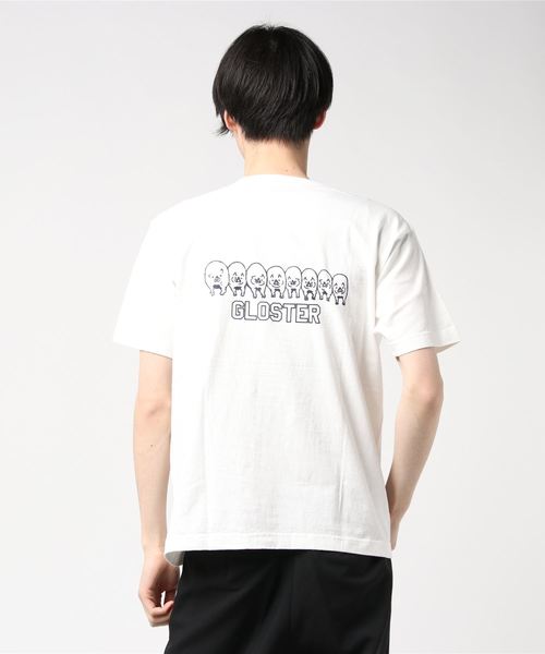 GLOSTER(グロスター)の「【LOOP WHEEL】吊り編みプリントTシャツ(Tシャツ/カットソー・メンズ・ホワイト/ネイビー/グレー・S/M/L/XL)」の6枚目の写真