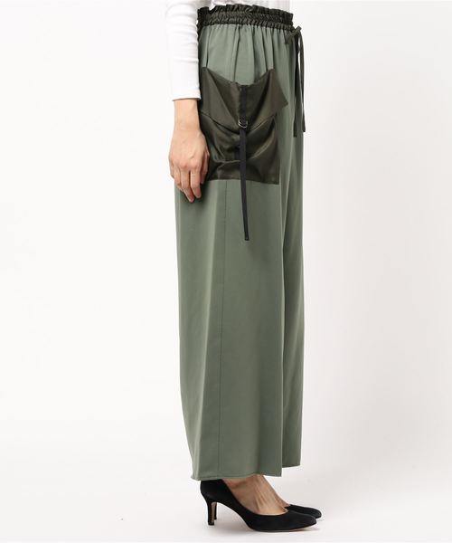 Sric カーゴポケットイージーワイドパンツ その他パンツ Miniyu ミニュウ のファッション パンツ La セール 年中無休 の その他 パンツ