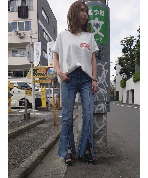 one way(ワンウェイ)の「DEESロゴTシャツ(Tシャツ/カットソー)」|レッド系その他