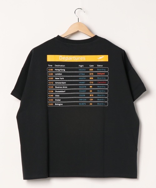 Riberry（リベリー）の「DeparturesバックプリントTシャツ（Tシャツ/カットソー・レディース・ベージュ/オフホワイト/ブルー/ライトグリーン/スミクロ・FREE）」の21枚目の写真