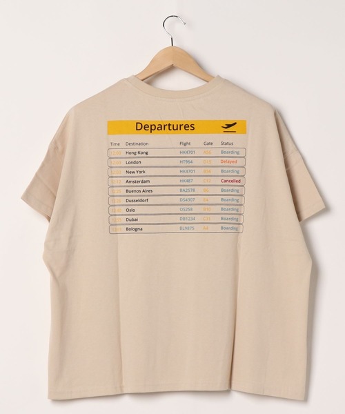 Riberry（リベリー）の「DeparturesバックプリントTシャツ（Tシャツ/カットソー・レディース・ベージュ/オフホワイト/ブルー/ライトグリーン/スミクロ・FREE）」の20枚目の写真