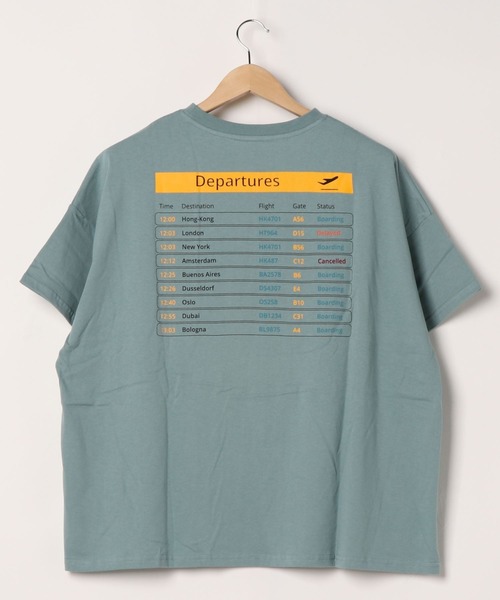 Riberry（リベリー）の「DeparturesバックプリントTシャツ（Tシャツ/カットソー・レディース・ベージュ/オフホワイト/ブルー/ライトグリーン/スミクロ・FREE）」の18枚目の写真
