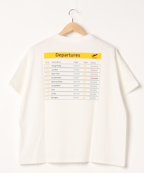 Riberry（リベリー）の「DeparturesバックプリントTシャツ（Tシャツ/カットソー・レディース・ベージュ/オフホワイト/ブルー/ライトグリーン/スミクロ・FREE）」の22枚目の写真