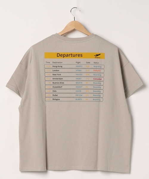 Riberry（リベリー）の「DeparturesバックプリントTシャツ（Tシャツ/カットソー・レディース・ベージュ/オフホワイト/ブルー/ライトグリーン/スミクロ・FREE）」の19枚目の写真