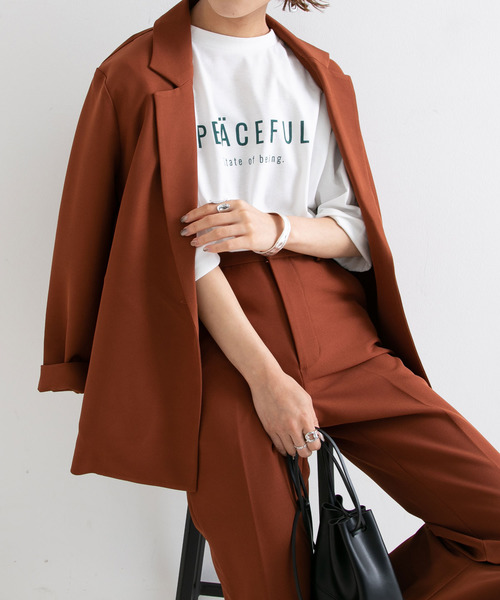 Newlyme（ニューリーミー）の「ロゴプリントロンＴ【R】（Tシャツ/カットソー・レディース・グリーン/ブラック・M-L）」の11枚目の写真