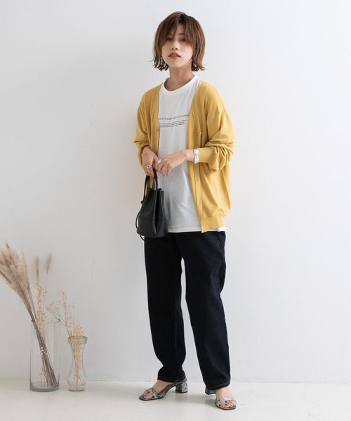 Newlyme（ニューリーミー）の「ロゴプリントロンＴ【R】（Tシャツ/カットソー・レディース・グリーン/ブラック・M-L）」の17枚目の写真