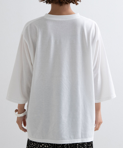 Newlyme（ニューリーミー）の「ロゴプリントロンＴ【R】（Tシャツ/カットソー・レディース・グリーン/ブラック・M-L）」の22枚目の写真