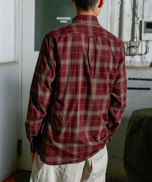 GORDON MILLER(ゴードンミラー)の「GORDON MILLER(ゴードンミラー) British チェック Button Down シャツ 20A-GM008 (シャツ/ブラウス・メンズ・ベージュ/グリーン/ボルドー・L/M/S)」の16枚目の写真