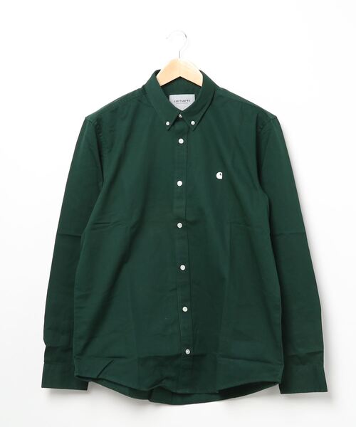 Carhartt WIP(カーハートダブリューアイピー)の「L/S MADISON SHIRT(シャツ/ブラウス・メンズ・グリーン/バーガンディー/ブラック/ミント/ダークネイビー/ベージュ・SMALL/MEDIUM/LARGE/X-LARGE)」の4枚目の写真
