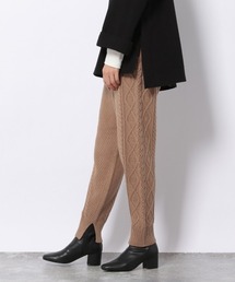 LAKOLE | 5Gバルキーアクリルケーブルニットパンツ / LAKOLE(その他パンツ)