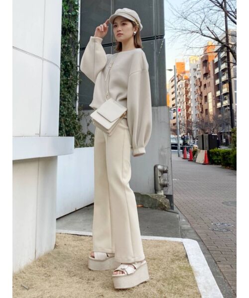 MURUA（ムルーア）の「レザーピットマリンキャップ（キャップ・レディース・ブラック/ブラウン/アイボリー・FREE）」の9枚目の写真