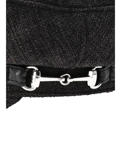 MURUA（ムルーア）の「レザーピットマリンキャップ（キャップ・レディース・ブラック/ブラウン/アイボリー・FREE）」の13枚目の写真