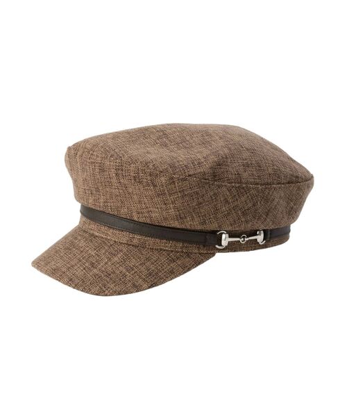 MURUA（ムルーア）の「レザーピットマリンキャップ（キャップ・レディース・ブラック/ブラウン/アイボリー・FREE）」の17枚目の写真