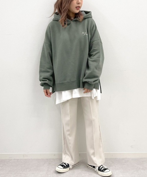 apres jour mignon(アプレジュールミニョン)の「アソートプリントフーディー【ZOZOTOWN限定アイテム】(パーカー・レディース・ブラック/パープル/ネイビー/アイボリー/ブルー系その他/ブラック系その他/グリーン系その他/クリーム/ブラック系その他2/モカ・X-LARGE/フリー)」の18枚目の写真