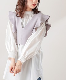 natural couture | 【WEB限定】フリルベスト×チュニックセット(シャツ/ブラウス)