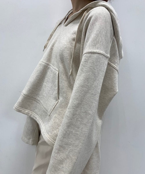Sygne.(シーニュ)の「【Sygne. 】キーネックパーカー(Tシャツ/カットソー・レディース・ベージュ/オートミール・FREE)」の12枚目の写真
