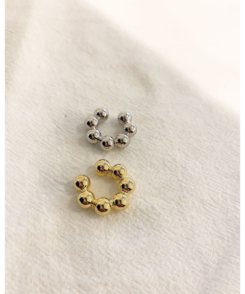mou（モウ）の「ボールボンドイヤーカフ（片耳用）（イヤリング・レディース・シルバー/ゴールド・FREE）」の2枚目の写真