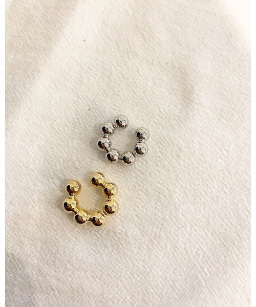mou（モウ）の「ボールボンドイヤーカフ（片耳用）（イヤリング・レディース・シルバー/ゴールド・FREE）」の5枚目の写真