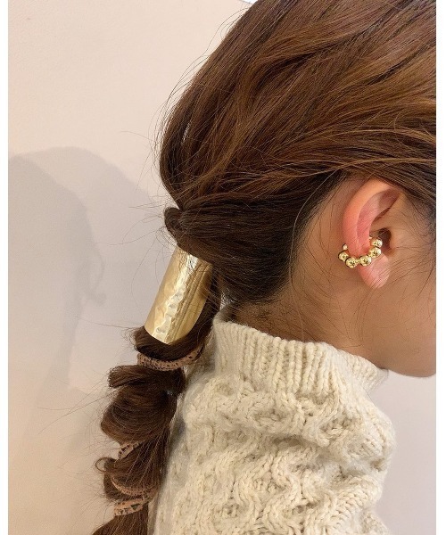 mou（モウ）の「ボールボンドイヤーカフ（片耳用）（イヤリング・レディース・シルバー/ゴールド・FREE）」の7枚目の写真