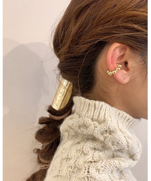 mou（モウ）の「ボールボンドイヤーカフ（片耳用）（イヤリング・レディース・シルバー/ゴールド・FREE）」の6枚目の写真