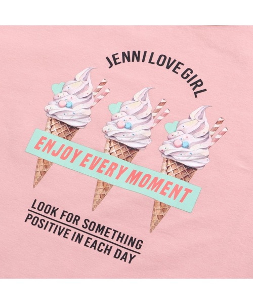 JENNI love（ジェニィラブ）の「２wayトリプルアイスTシャツ（Tシャツ/カットソー・キッズ・オフホワイト/ピンク/イエロー・130cm/140cm/150cm/160cm）」の5枚目の写真