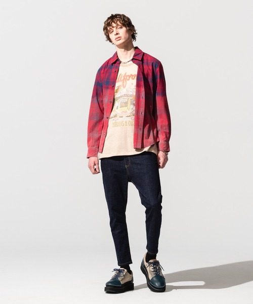 glamb（グラム）の「Souvenir long sleeves CS (California) / スーベニアロングスリーブカットソー（カリフォルニア）（Tシャツ/カットソー・メンズ・ベージュ・M/L/S）」の6枚目の写真