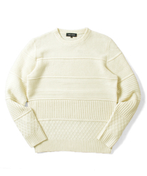 URBAN RESEARCH | UR MIX編み ボーダークルーネック(ニット/セーター)