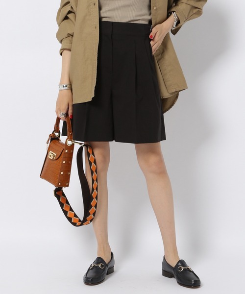 BABYLONE（バビロン）の「BABYLONE/リネンコンショートパンツ（その他パンツ・レディース・オフホワイト/ブラック・36inch/38inch）」の2枚目の写真