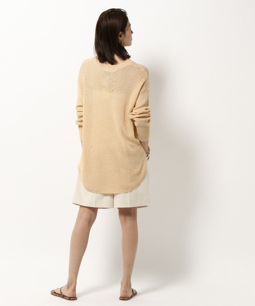 BABYLONE（バビロン）の「BABYLONE/リネンコンショートパンツ（その他パンツ・レディース・オフホワイト/ブラック・36inch/38inch）」の5枚目の写真