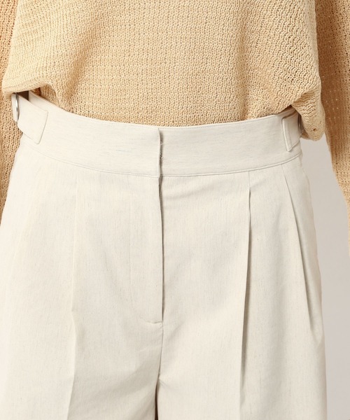 BABYLONE（バビロン）の「BABYLONE/リネンコンショートパンツ（その他パンツ・レディース・オフホワイト/ブラック・36inch/38inch）」の8枚目の写真