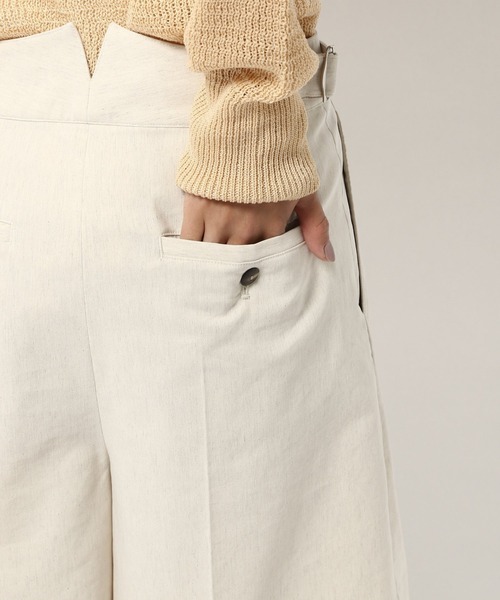 BABYLONE（バビロン）の「BABYLONE/リネンコンショートパンツ（その他パンツ・レディース・オフホワイト/ブラック・36inch/38inch）」の11枚目の写真