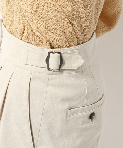 BABYLONE（バビロン）の「BABYLONE/リネンコンショートパンツ（その他パンツ・レディース・オフホワイト/ブラック・36inch/38inch）」の17枚目の写真