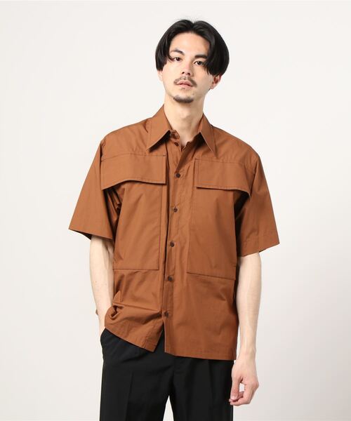 yoshiokubo(ヨシオクボ)の「yoshiokubo “PAJAMAS”シャツ(シャツ/ブラウス・メンズ・ブラウン・2)」の2枚目の写真