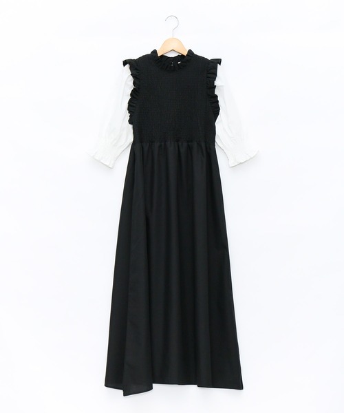 セール ワンピース Know As Pinky アズノゥアズピンキー のファッション As As シャリっとぽふりひらワンピース ワンピース As