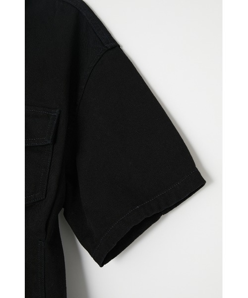 MOUSSY（マウジー）の「SHORT SLEEVE DENIM MINI ドレス（ワンピース・レディース・ブルー/ブラック・2/1）」の13枚目の写真