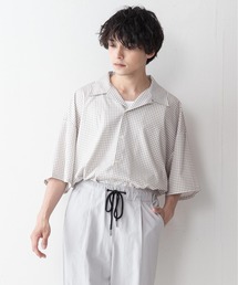 UNIIT（ユニット）の「【UNIIT】ドレープオープンカラー（開襟）シャツ ドルマンスリーブ（シャツ/ブラウス・メンズ）」