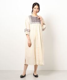 Samansa Mos2 | 刺繍前あきワンピース(ワンピース)