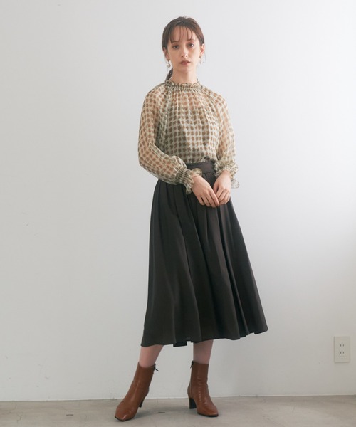 ANAYI（アナイ）の「ソフトタイプライターギャザー スカート