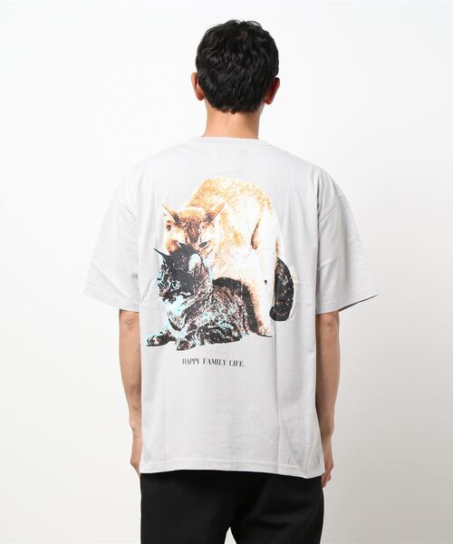 THE Nookie(ザヌーキー)の「【w】【it】【LW】【THE nookie】CAT T-SH(Tシャツ/カットソー・メンズ・ホワイト/ライトグレー/ブラック・FREE)」の6枚目の写真