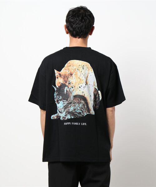 THE Nookie(ザヌーキー)の「【w】【it】【LW】【THE nookie】CAT T-SH(Tシャツ/カットソー・メンズ・ホワイト/ライトグレー/ブラック・FREE)」の4枚目の写真