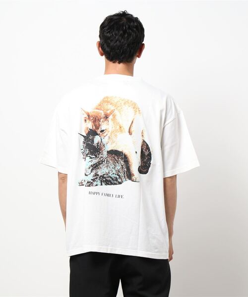 THE Nookie(ザヌーキー)の「【w】【it】【LW】【THE nookie】CAT T-SH(Tシャツ/カットソー・メンズ・ホワイト/ライトグレー/ブラック・FREE)」の7枚目の写真