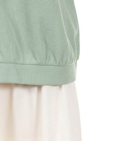 axes femme（アクシーズファム）の「ローズ刺繍カットカーディガン（カーディガン/ボレロ・レディース・グリーン/ホワイト/ネイビー・MEDIUM）」の8枚目の写真