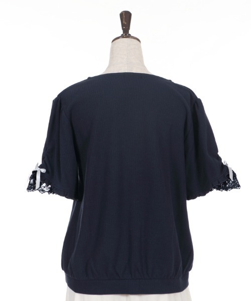 axes femme（アクシーズファム）の「ローズ刺繍カットカーディガン（カーディガン/ボレロ・レディース・グリーン/ホワイト/ネイビー・MEDIUM）」の16枚目の写真