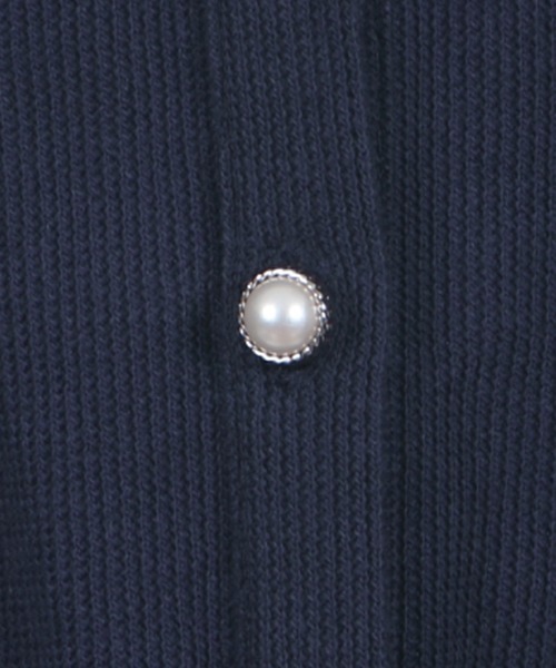 axes femme（アクシーズファム）の「ローズ刺繍カットカーディガン（カーディガン/ボレロ・レディース・グリーン/ホワイト/ネイビー・MEDIUM）」の21枚目の写真