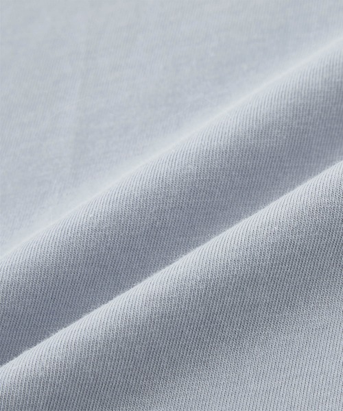 mikke（ミッケ）の「ドレープフリルビックカラーノースリーブカットソー（Tシャツ/カットソー・レディース・オフホワイト/グレイッシュブルー/ダークオレンジ/ブラック・FREE）」の6枚目の写真