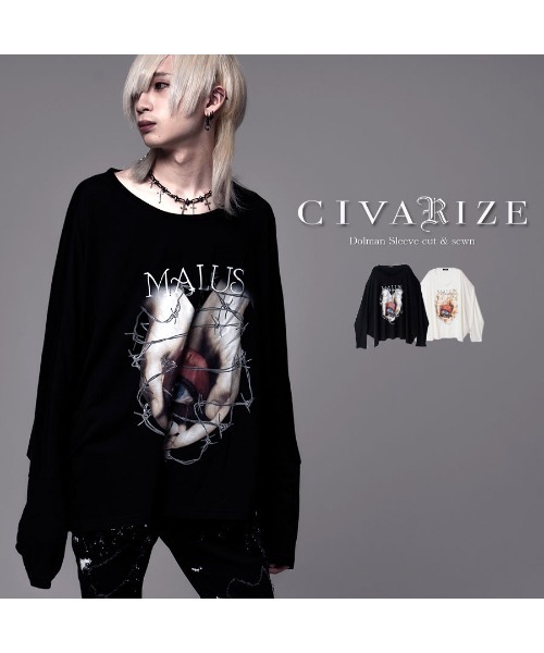 CIVARIZE カットソー 長袖Tシャツ 楽天市場】CIVARIZE(シヴァーライズ) > トップス > カットソー