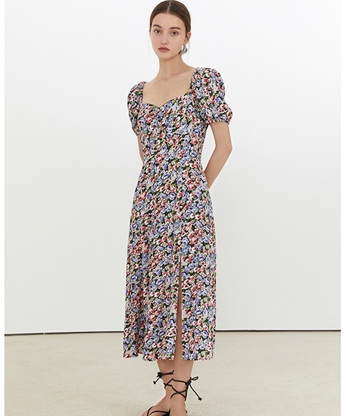 Fano Studios（ファノ ストゥディオズ）の「【Fano Studios】Floral slit puff sleeve dress FX21L204（ワンピース・レディース・パープル系その他・L/S/M）」の10枚目の写真