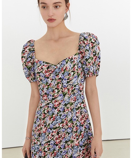 Fano Studios（ファノ ストゥディオズ）の「【Fano Studios】Floral slit puff sleeve dress FX21L204（ワンピース・レディース・パープル系その他・L/S/M）」の11枚目の写真