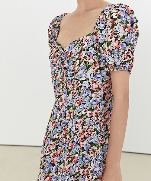 Fano Studios（ファノ ストゥディオズ）の「【Fano Studios】Floral slit puff sleeve dress FX21L204（ワンピース・レディース・パープル系その他・L/S/M）」の12枚目の写真